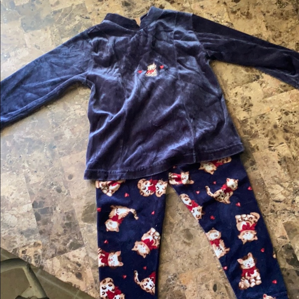 Tumble bears matching set outfit cat print